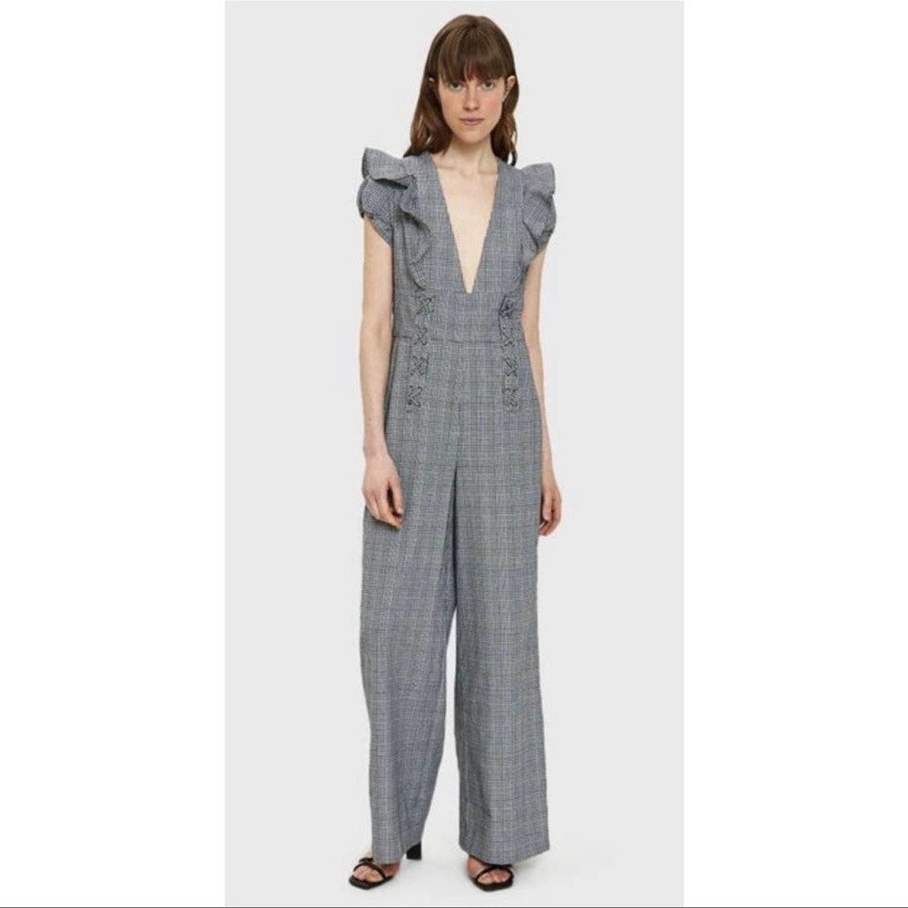 Plaid jumpsuit by Farrow
